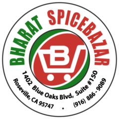 A logo of bharat spicebazar, located in the city.